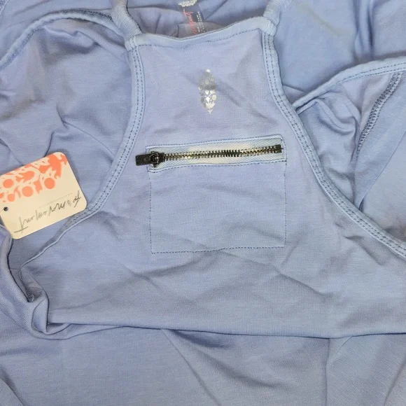 FP Movement Hot Shot Mini Dress Blueberry M Lavender Pale Blue Free People New - Picture 9 of 13
